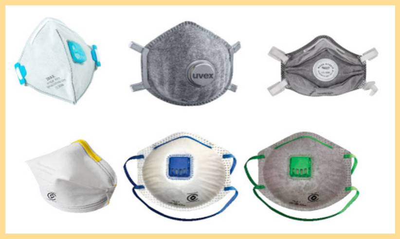 انواع ماسک های تنفسی برای مواد شیمیایی